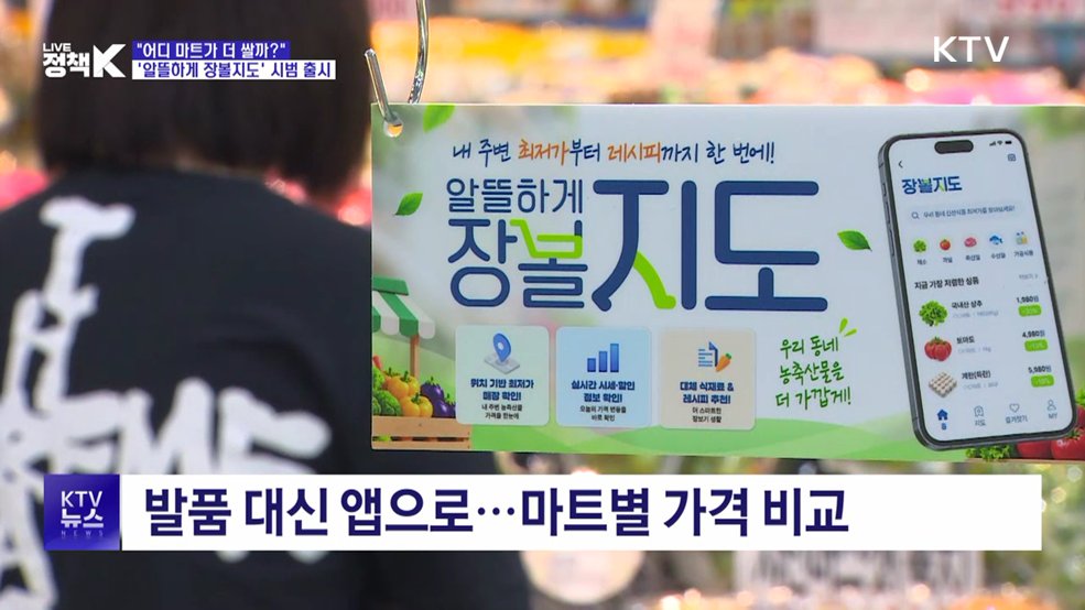 "어디 마트가 더 쌀까?"···'알뜰하게 장볼지도' 시범 출시