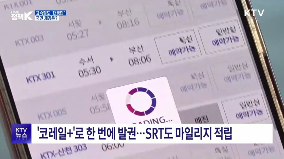 고속철도 10년 만의 '대통합'···국민 체감은?