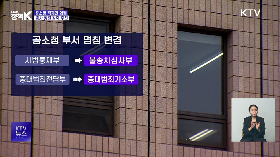 공소청, 검사 인력 80~85%로 출범···수사 인력도 감축