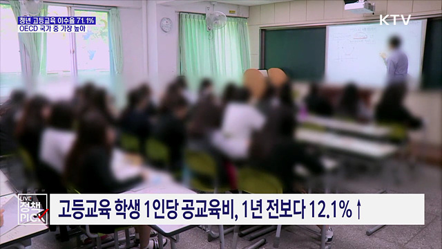 청년 고등교육 이수율 'OECD 1위'