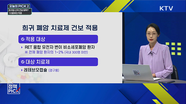 희귀암 신약 건보 혜택↑···10월부터 적용