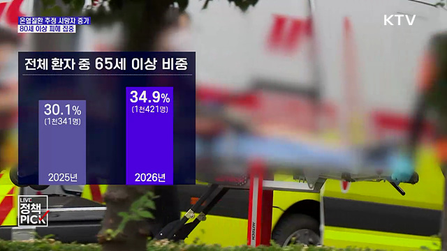 온열질환 추정 사망자 24%↑···80세 이상 피해 집중