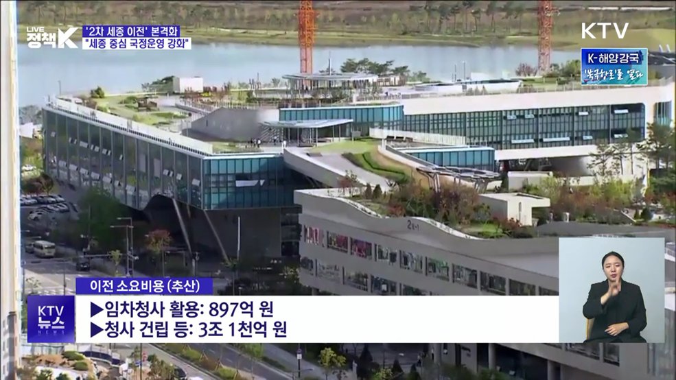 '2차 세종 이전' 본격화···44개 기관·1만 명 간다