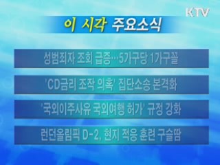 이 시각 주요소식(단신)