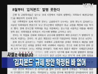 '김치본드' 규제 방안 확정된 바 없어