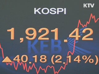 코스피, 유럽발 호재에 2.6% 급등 마감