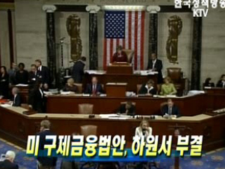 미 구제금융방안, 하원서 부결