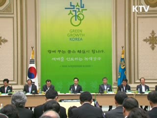 녹색성장 추진 1년, 인프라 구축