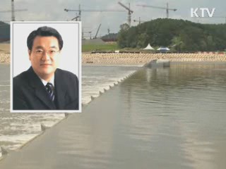 정진석 수석 "4대강 공방 정치생명 걸어야"