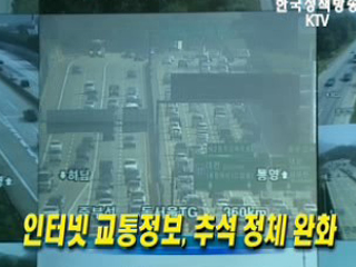 인터넷 교통정보, 추석 정체 완화