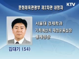 문화체육관광부 제2차관에 김대기 내정