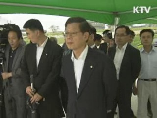 김 총리, 4대강 현장 방문…비 피해 점검