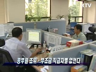 공무원 조위·부조금 직급차별 없앤다