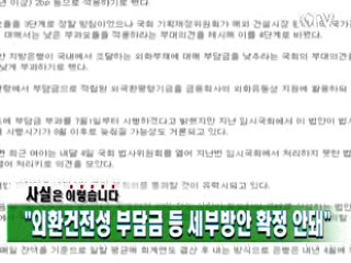 "외환건전성 부담금 등 세부방안 확정 안돼"