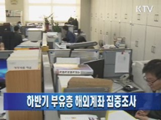 하반기 부유층 해외계좌 집중조사