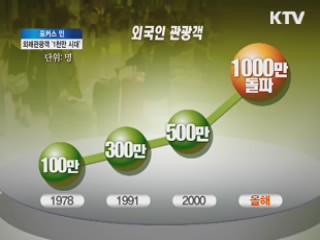 외국인관광객 1천만 명 시대···과제는?