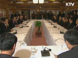 정 총리 "수정안 지지세 확산 될 것"