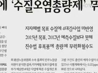 "친수구역법, 수질오염총량제 무력화 안돼"