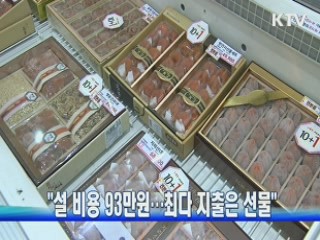 "설 비용 93만원···최다 지출은 선물"