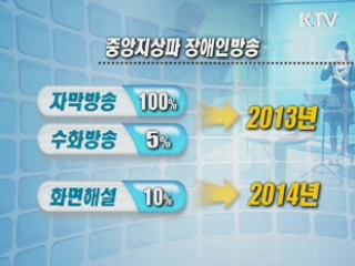 2013년부터 장애인 자막방송 의무화