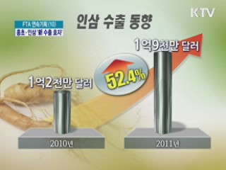 홍초·인삼 새 수출 효자 품목 등극