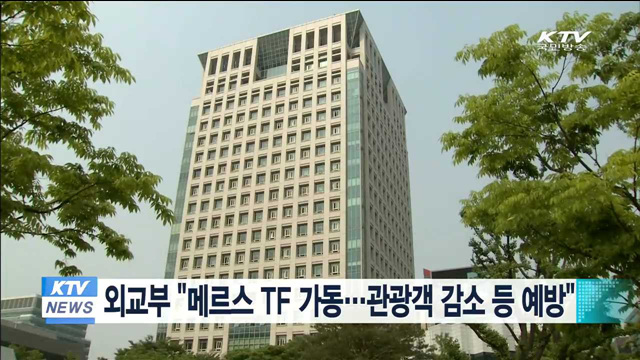 외교부 "메르스 TF 가동…관광객 감소 등 예방"