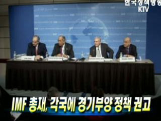 IMF 총재, 각국에 경기부양 정책 권고
