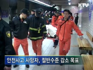 2017년, 안전사고 사망자 '절반으로'