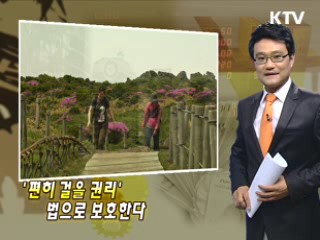 '편히 걸을 권리' 법으로 보호한다