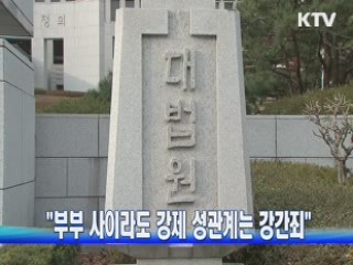 "부부 사이라도 강제 성관계는 강간죄"