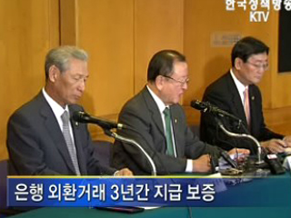 은행 외환거래 3년간 지급 보증