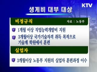 비정규직·실업자,  훈련·생계비 대부