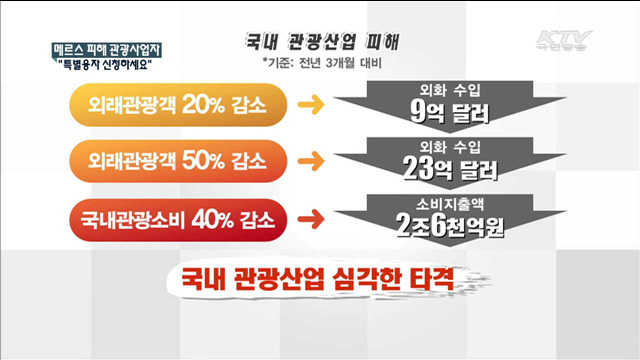 "메르스 피해 관광사업자, 특별융자 신청하세요" [정책 Q]