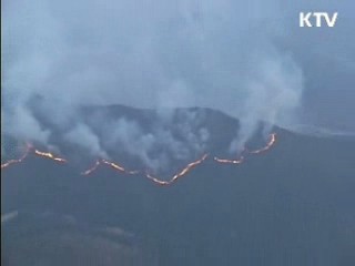 산불피해 극심, 대국민 담화 발표