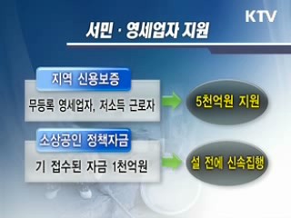 정책자금 총동원, 서민·中企 지원