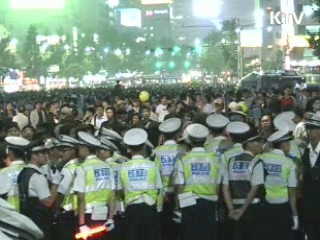 야간 옥외집회 허용 첫날…7곳에서 야간집회