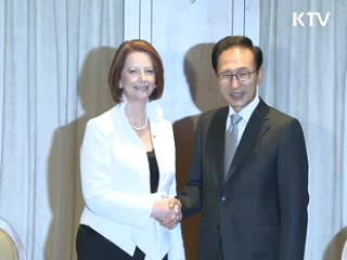 이 대통령, 연쇄 정상회담 'G20 외교 시작'