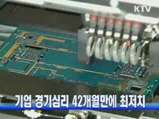 기업 경기심리 42개월만에 최저치