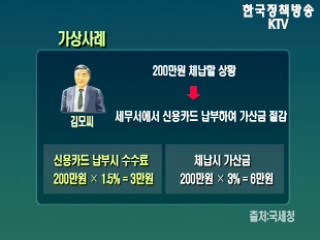 10월부터 신용카드 국세납부제도 시행