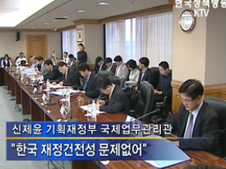 외채규모부풀려져,재정건전성 양호