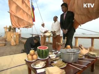 고려청자 운반선 '온누비호' 복원