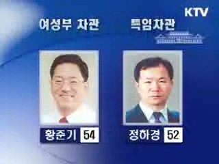 여성부 차관 황준기, 특임차관 정하경