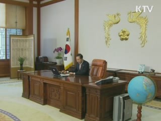 이 대통령 "태극전사, 자랑스럽고 대견하다"