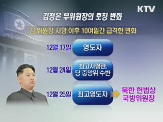 추도대회 이후, 김정은 부위원장의 과제는?