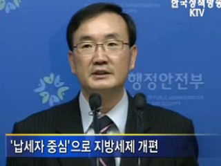 지방세, 납세자중심으로 개선