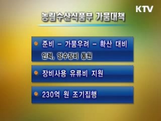 가뭄해소, 범정부차원 대책 마련