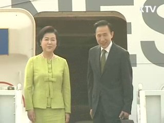 이 대통령 출국…내일 한·미 정상회담