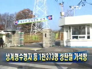 생계형수형자 등 1천373명 성탄절 가석방