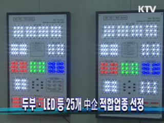 두부·LED 등 25개 中企 적합업종 선정