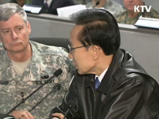 이 대통령 "연합훈련 상대에게 큰 압박"